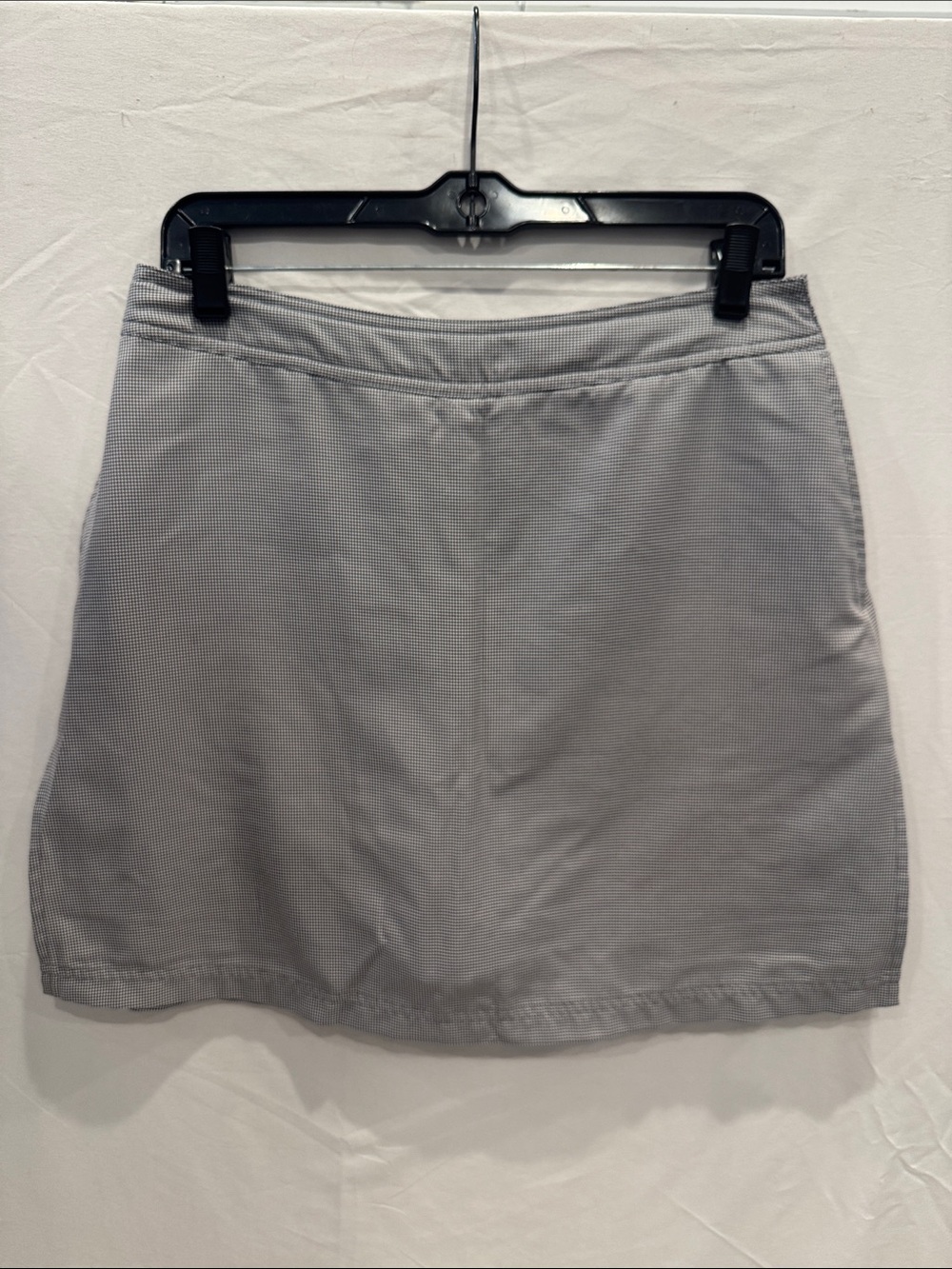 Play Dry by Greg Norman Light Gray Houndstooth Mini Skirt 8 Tennis Golf Preppy